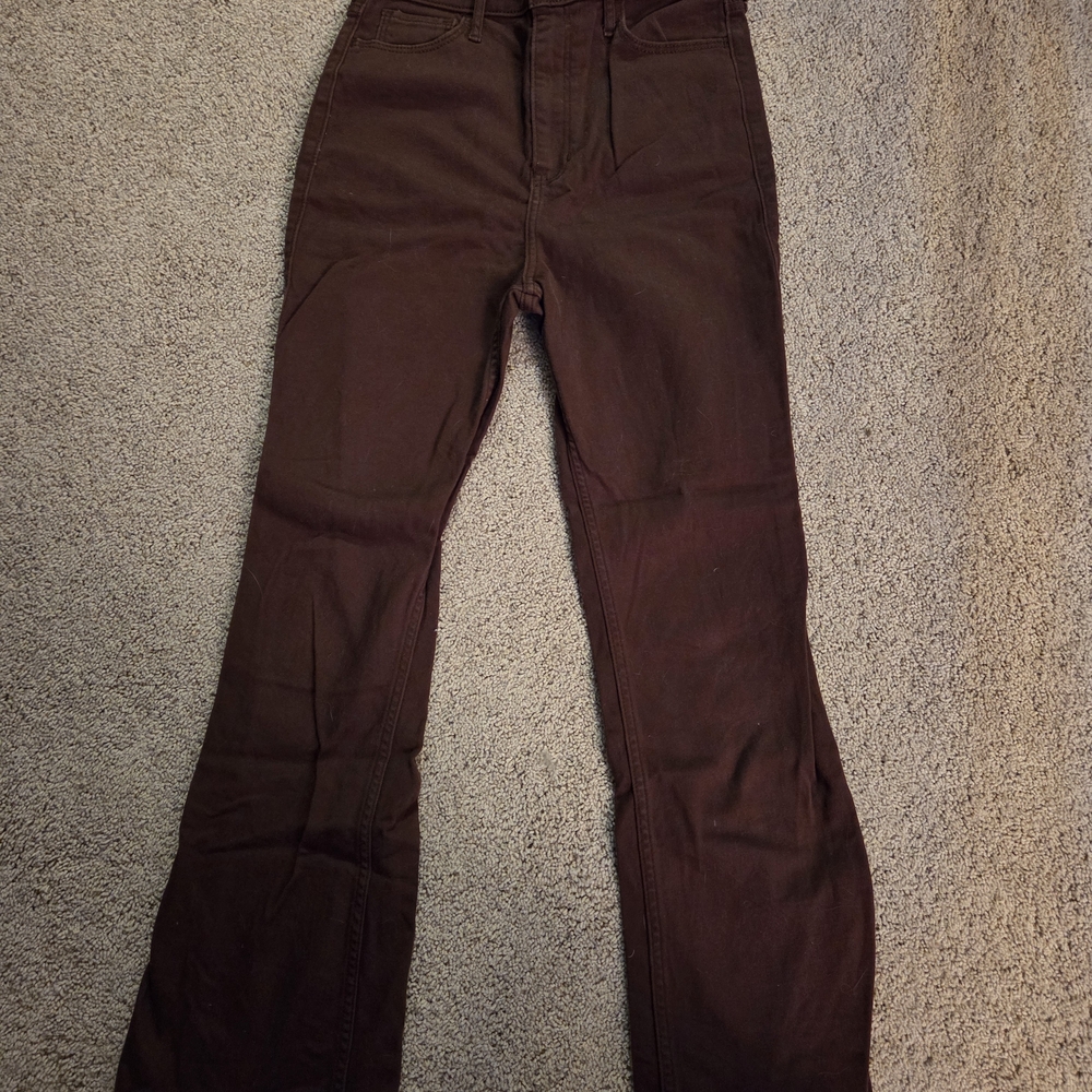 Hollister Chocolate Brown Pants Size 3 S W26 L29 Womens